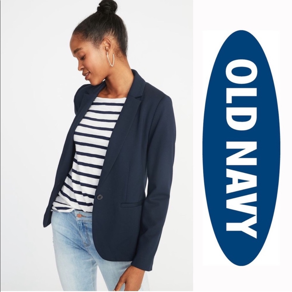 Navy blue smart blazer